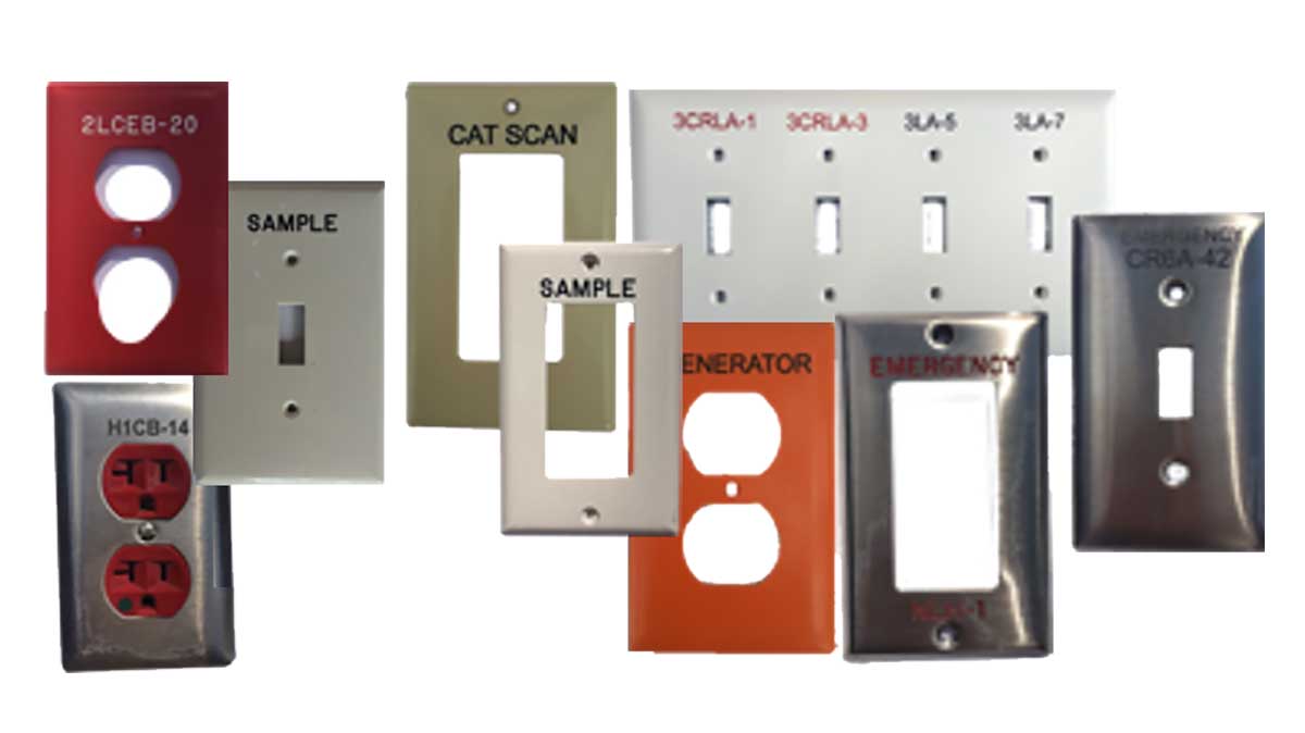 custom engraved wall plate collage