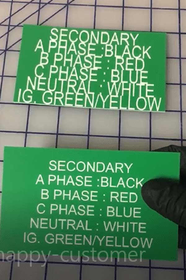 before and after image of tags with font fixes