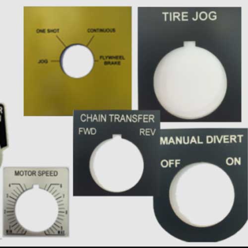 Legend Plate Labels for Motor Controls