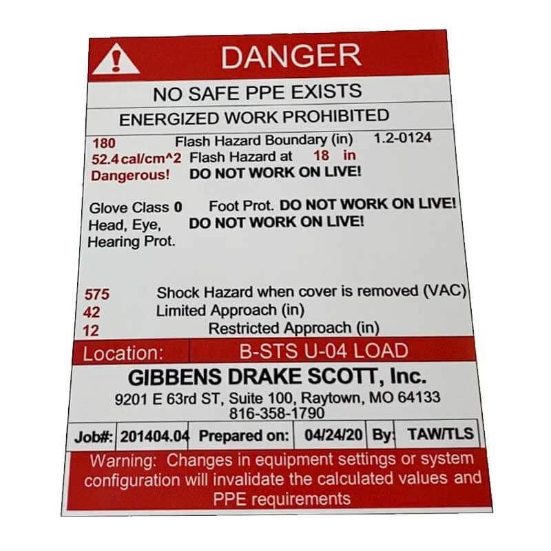 Danger Vinyl Printed Decal