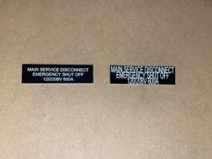 Demonstrate proper tag size, font size and spacing