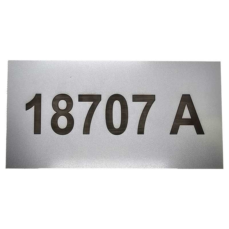 18707A Metal Engraved Plate
