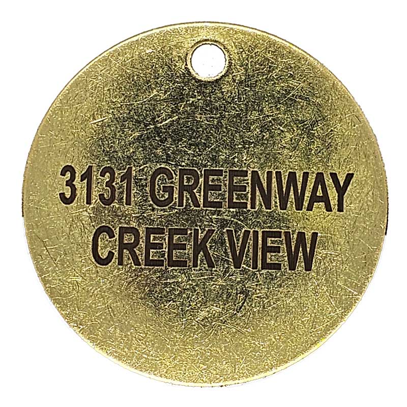 laser engraved valve tag