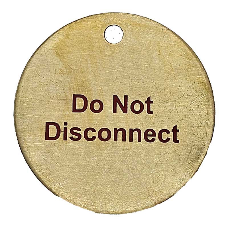 laser engraved valve tag