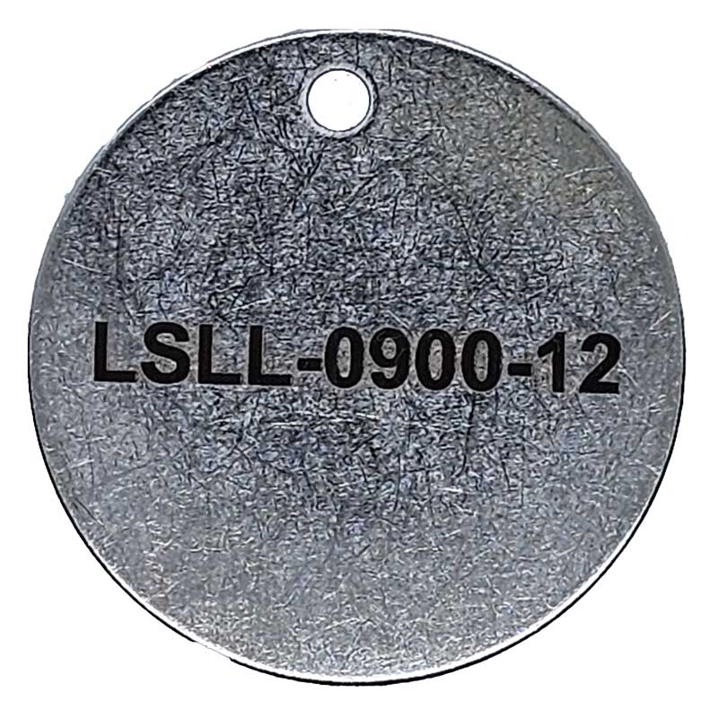 laser engraved valve tag