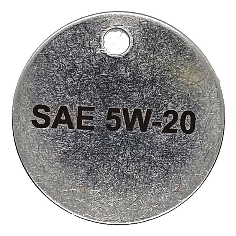 laser engraved valve tag