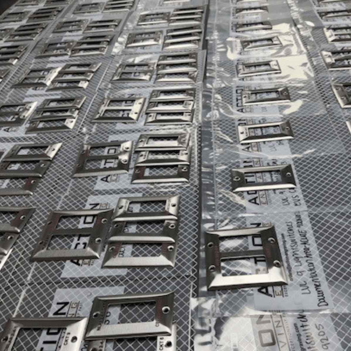 stainles steel device covers hospital rooms Hospital room label engraving with engraved electrical panel labels organized by room for hospital and data facility electrical labeling projects