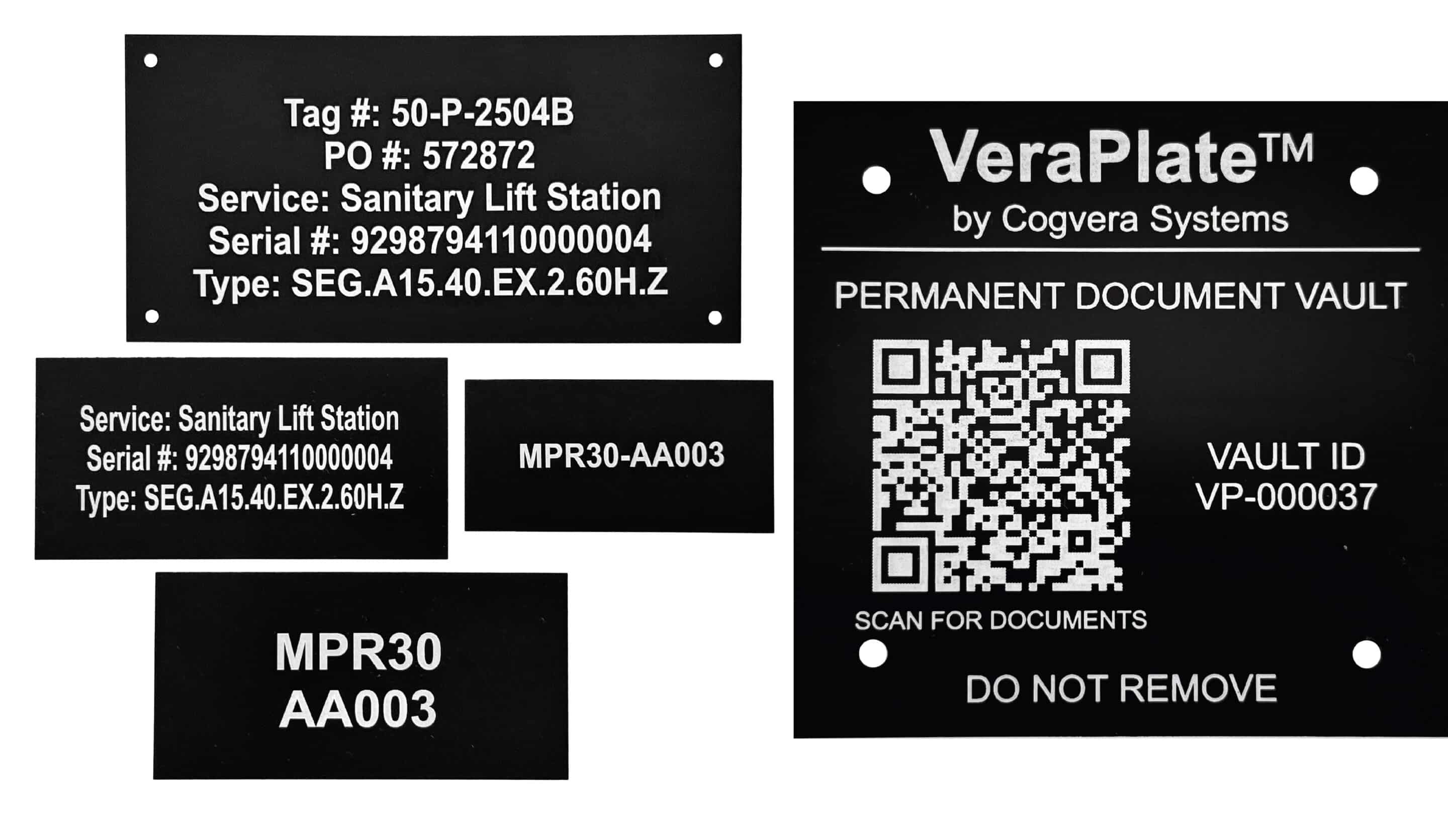 Engraved DuraBlack labels